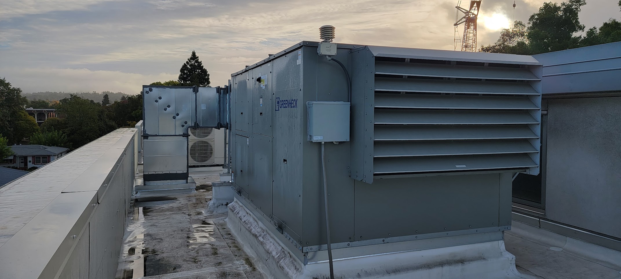 DOAS unit installation — Santa Rosa Junior College