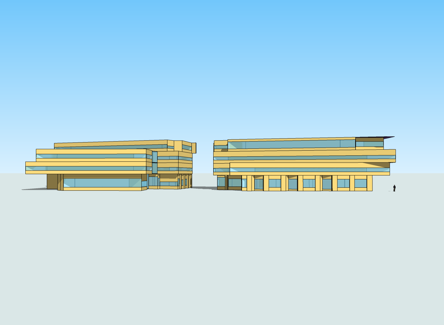 Boulder Commons energy model — SketchUp
